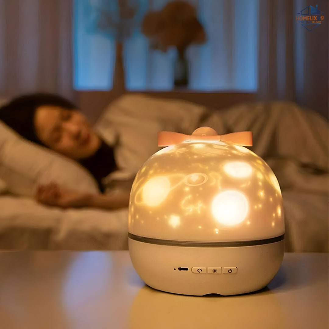 360° Rotating Starry Night Light – Magical Galaxy Projector 🌟🌙