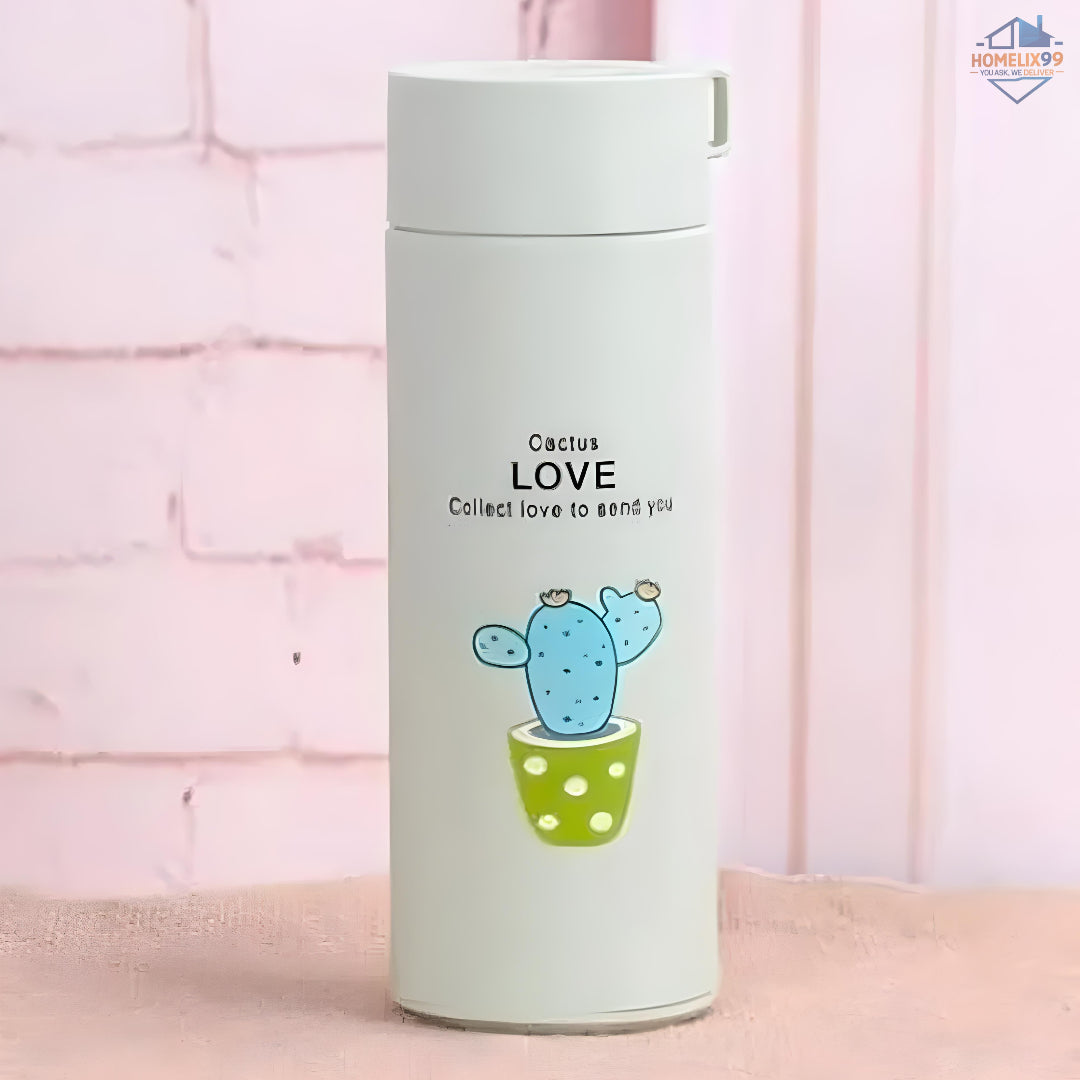Eco-Friendly Cactus Love Glass Bottle – Stylish & Sustainable Hydration 🌵💧