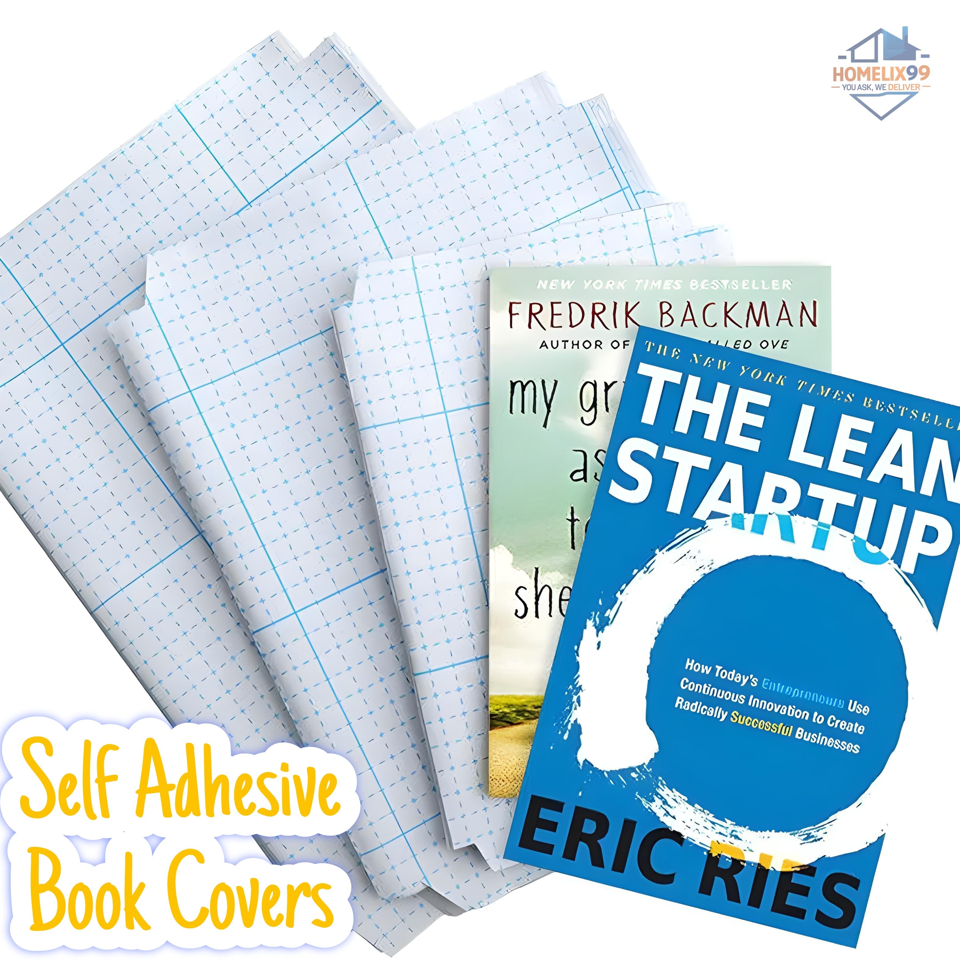 Self-Adhesive Transparent Book Covers (30-Pack) – Waterproof & Easy Peel Protection