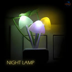 3D Mushroom LED Night Lamp with Auto Sensor – Color Changing Light for Kids Room & Home Decor