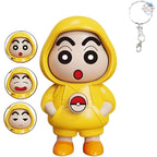 Face Changing Doll Keychain – 3 Fun Expressions Shinchan Accessory 🔑✨