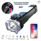 Rechargeable LED Torch with Emergency Tools – Ultra-Bright 3W Flashlight