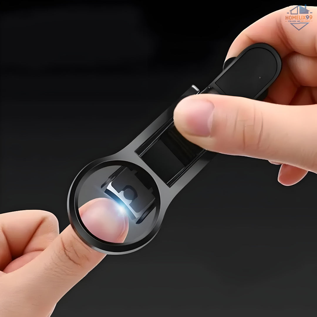 Magnifying Nail Clipper – Precision Nail Cutter with 3X Lens & Stainless Steel Blade