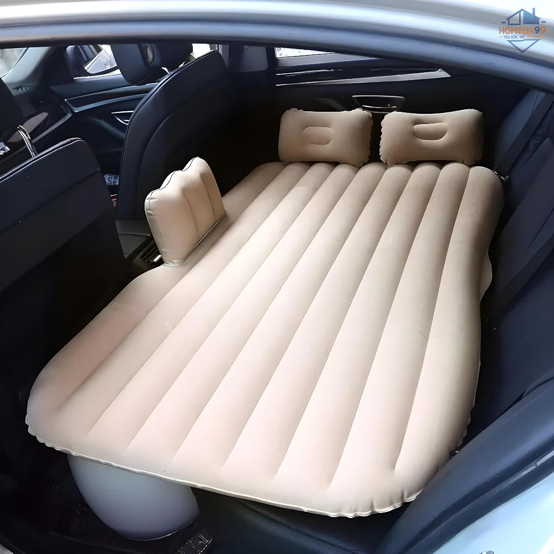 Multifunctional Inflatable Car Bed Mattress 🚗💤 | Twin Sleeping Area with Air Pump & Repair Kit