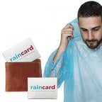Pocket Raincoat Rain Card – 2 Pcs Unisex Waterproof Ponchos for Emergency Use