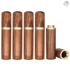 Portable Wooden Needle Storage Case – Handmade Ebony Craft Holder 🧵✨