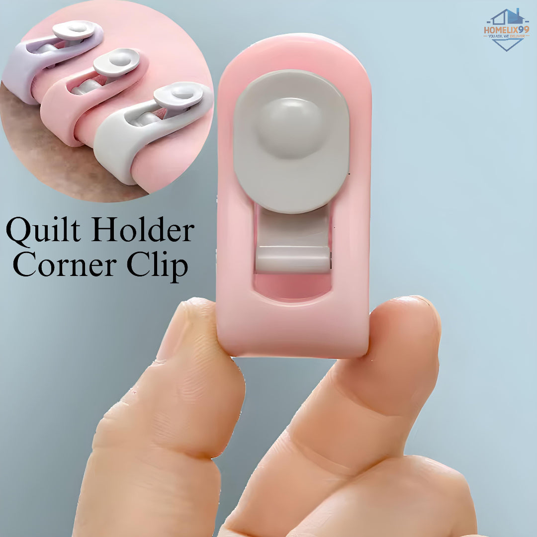 Anti-Slip Quilt Holder Clips – No-Slide Fasteners for Bedsheets, Blankets & Comforters (6 pcs set)