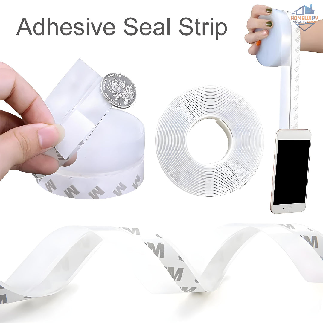 3M Self-Adhesive Silicone Door & Window Seal Strip – Windproof, Soundproof, Dustproof (3 Meter Roll)