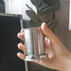 🥤 Stainless Steel Collapsible Travel Cup – Pocket-Sized Hydration for On-the-Go 🏕️