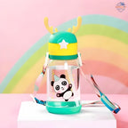 Water Bottle for Kids – Cute Cartoon Sipper Bottle (500ml) 🚰🐻🌈