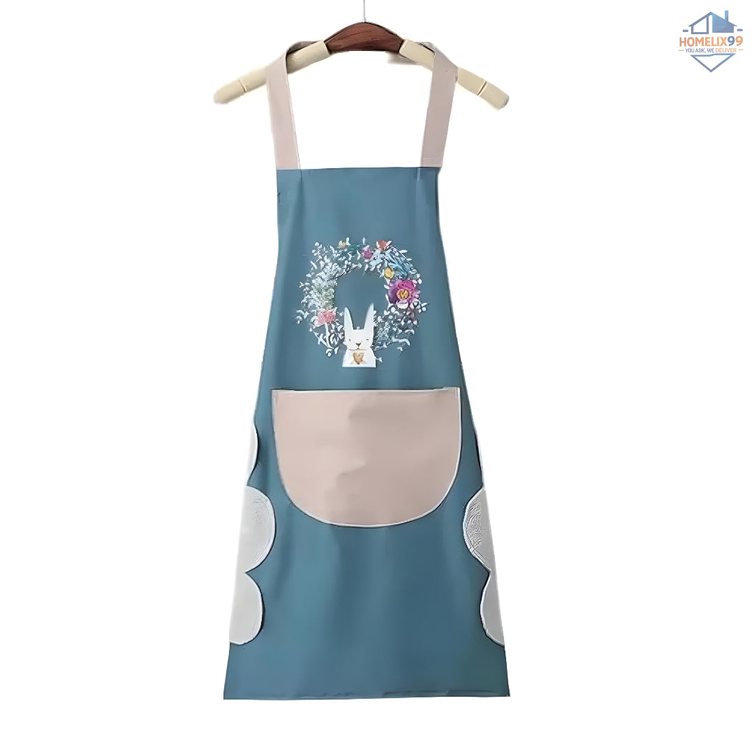 🧑‍🍳 Waterproof Kitchen Apron – Adjustable Fit with Pockets & Towel Sides for Cooking & Cleaning 🍳🧼