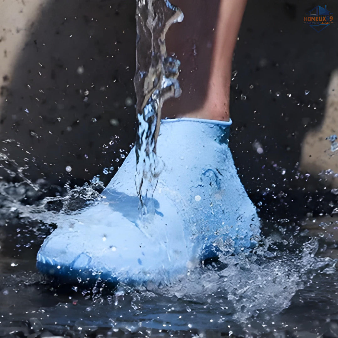 Waterproof Silicone Shoe Covers – Reusable, Anti-Slip, Stretchable Overshoes for Rain, Mud & Outdoor Use