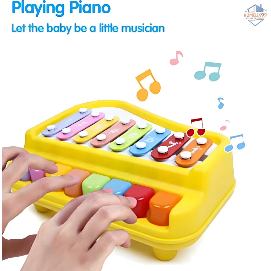 2-in-1 Piano Xylophone Toyset – Musical Fun for Kids 🎹🌈