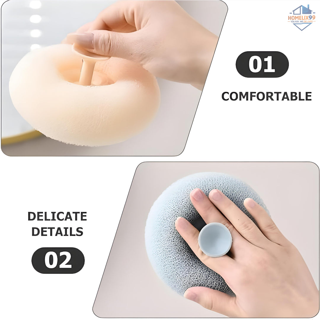 Bath Sponge Cleaning Brush with Suction Cup – Soft 3D Exfoliating Massager for All Ages 🛁🌈