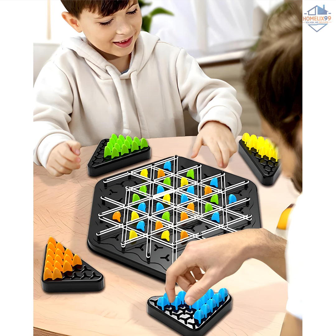 Chain Triangle Game – Brain-Boosting Strategy Game for Kids & Families 🔺🎲