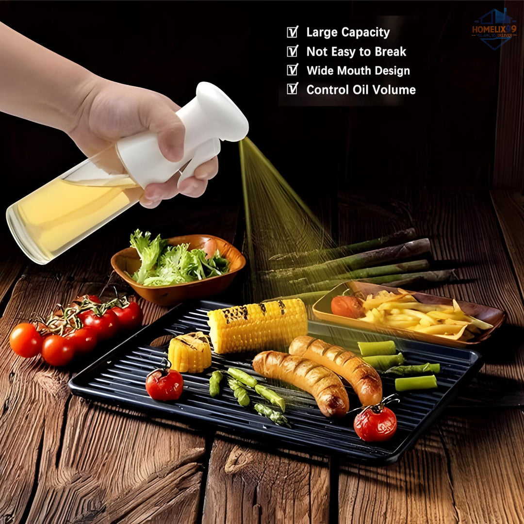 Glass Oil Sprayer Bottle for Cooking – Fine Mist Dispenser for Frying, Grilling & Air Fryer Use