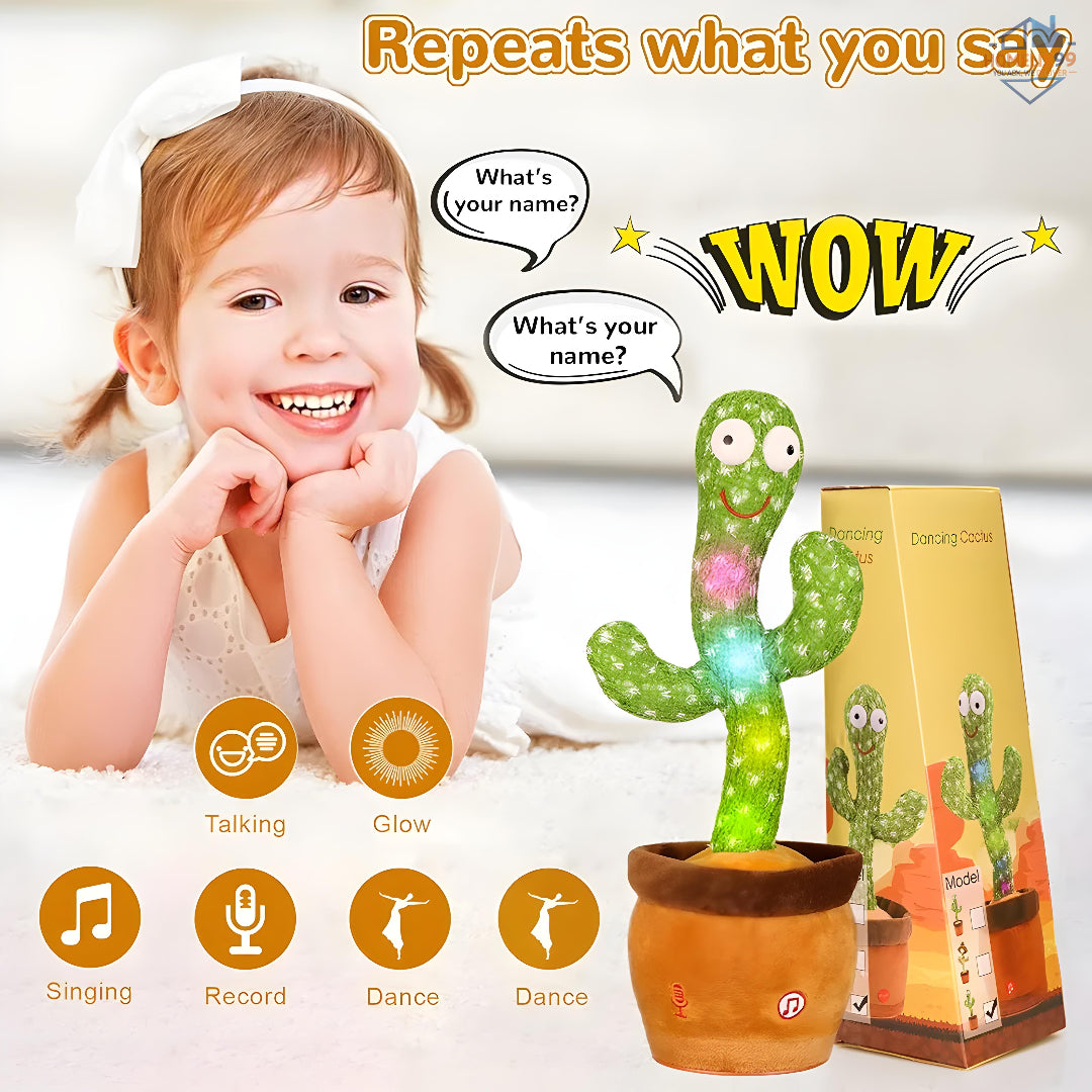 Dancing Cactus – Talking, Singing & Wiggling Toy for Kids 🌵🎶