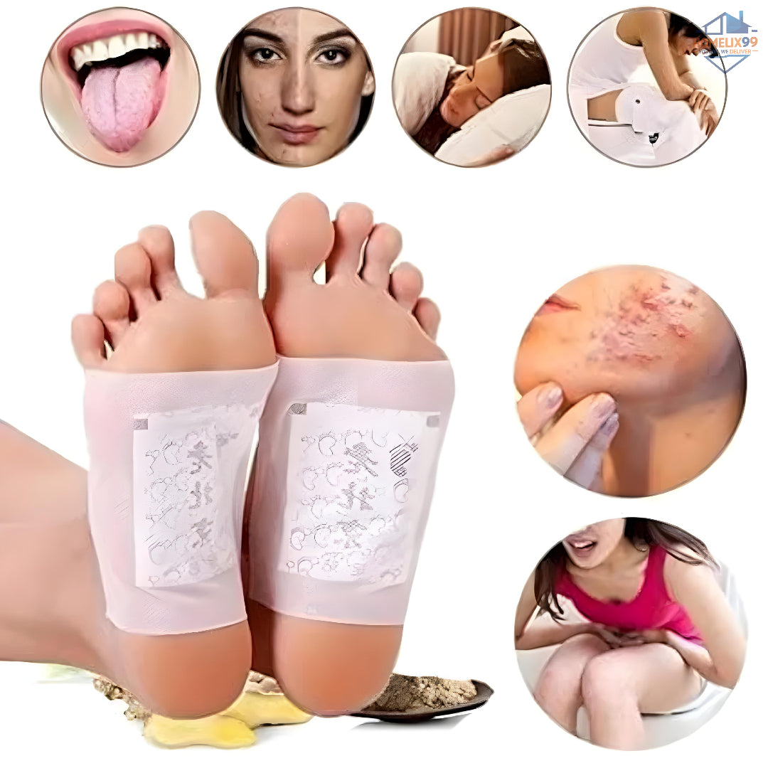 Detox Foot Patches (10 pcs) – Herbal Cleansing & Relaxation 🌿🌙