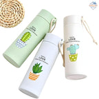 Eco-Friendly Cactus Love Glass Bottle – Stylish & Sustainable Hydration 🌵💧