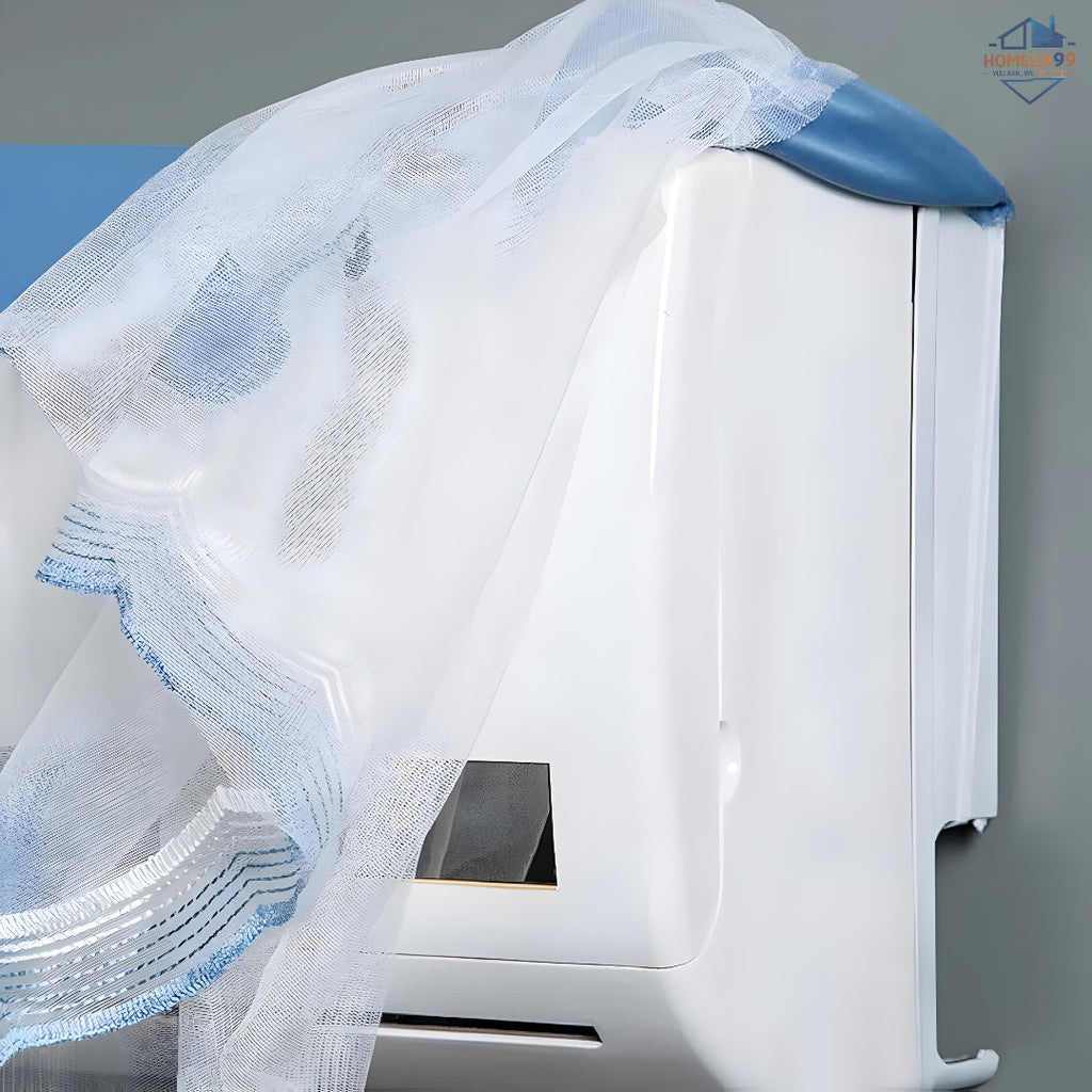 🌬️ Elegant Lace AC Cover (Indoor) – Stylish Dust Protection for Your AC ✨