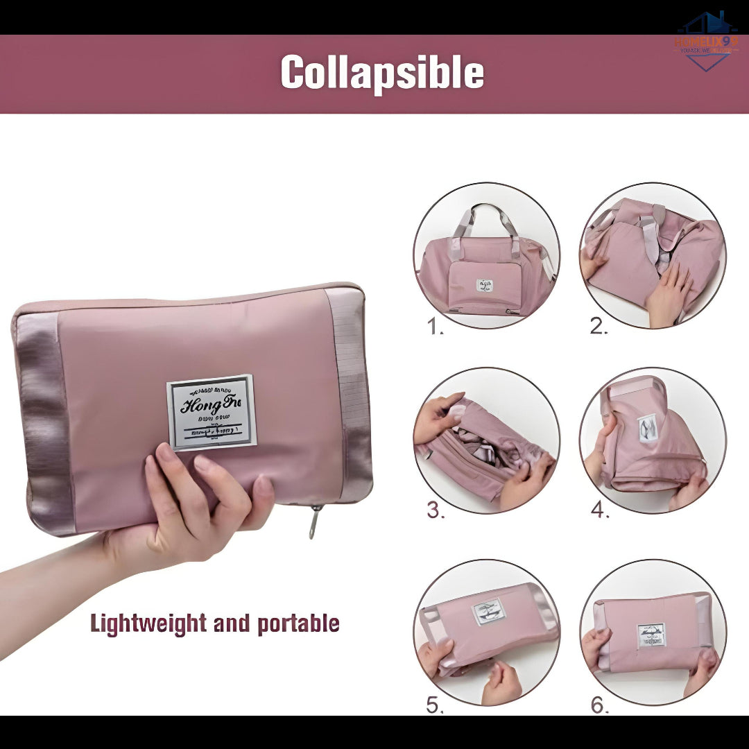 Foldable Travel Bag – Waterproof Oxford Fabric, Spacious & Stylish