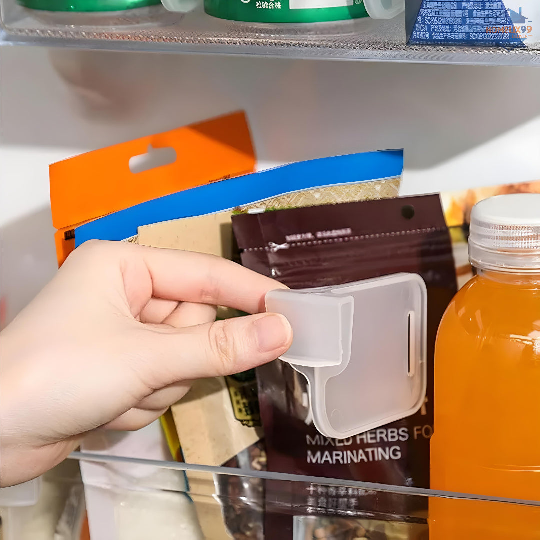 Refrigerator Drawer Shelf Divider Clip (6 pcs) – Fridge & Drawer Organizer 🧊🧺