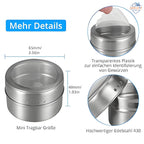 ✨ SS Magnetic Spice Rack – Stainless Steel Jar with Rotating Lid & Fridge Mount (1 Pc) 🧂🌿