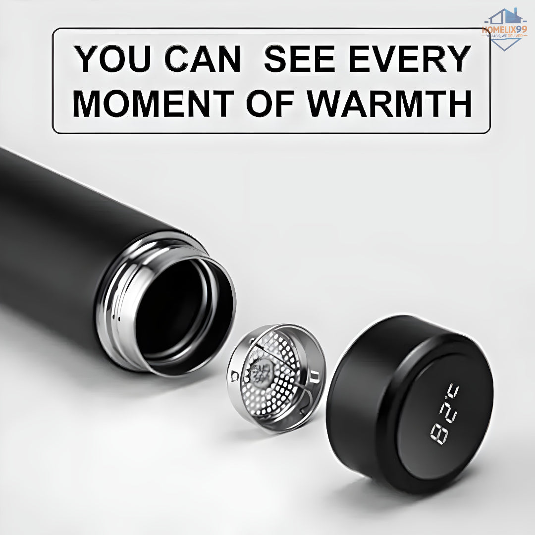 💧 SS Smart Vacuum Insulated Bottle (500ml) – LED Temperature Display | Hot & Cold Thermos 🔥❄️