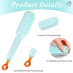 💆‍♀️ Self-Cleaning Hair Comb with Retractable Bristles – Anti-Static & Scalp Massage Brush ✨
