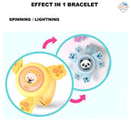 Spinning Slap Band with LED Lights – Fun & Safe Wrist Accessory for Kids! 🎉🌟