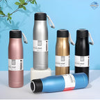 Stainless Steel Water Bottle (550ml) – Vacuum Insulated Hot & Cold Thermos 💧🔥❄️