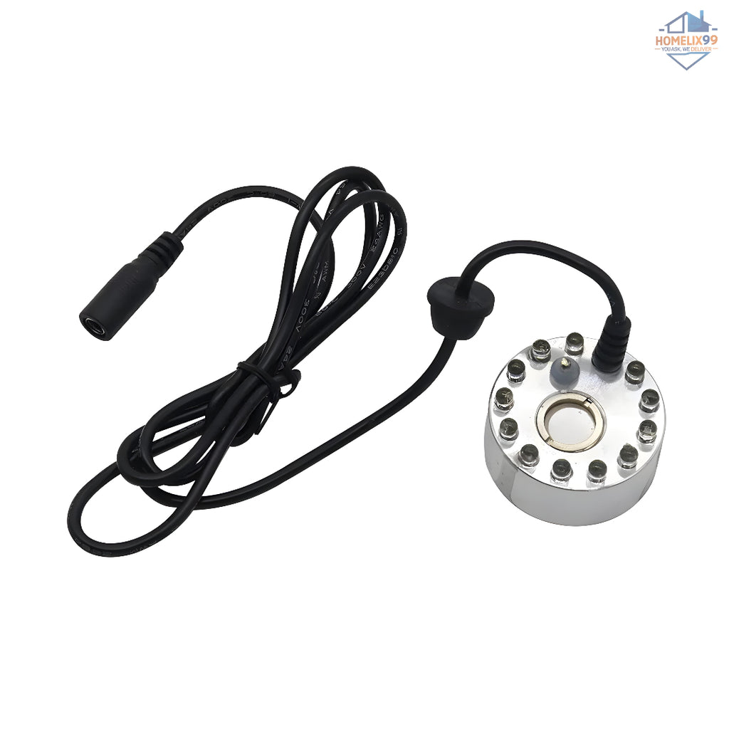 Magical Mist & Lights Transformation – 12 LED Color-Changing Ultrasonic Mist Maker 💨🌈