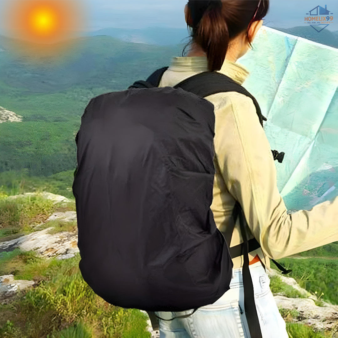 Waterproof Backpack Rain Cover with Buckle Strap – Dustproof, Windproof & UV Resistant