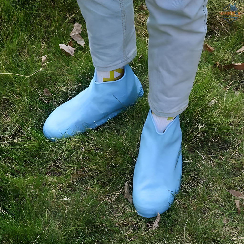 Waterproof Silicone Shoe Covers – Reusable, Anti-Slip, Stretchable Overshoes for Rain, Mud & Outdoor Use