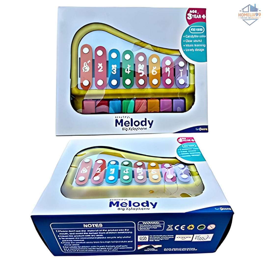 2-in-1 Piano Xylophone Toyset – Musical Fun for Kids 🎹🌈