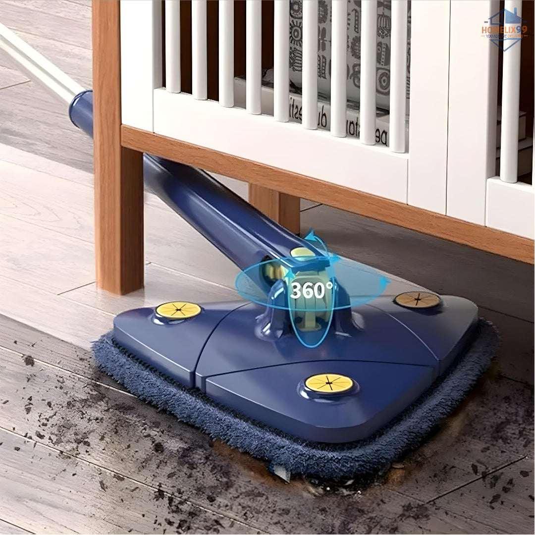 360° Rotatable Triangle Mop with Wring Function – Telescopic Floor Wiper & Microfiber Cleaner 🧼🧽
