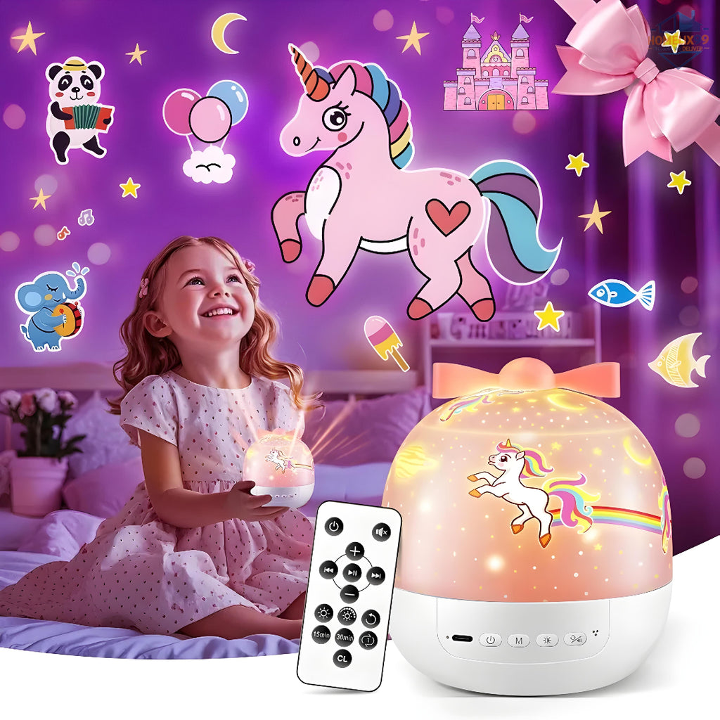 360° Rotating Starry Night Light – Magical Galaxy Projector 🌟🌙