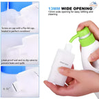 ✈️ 4-in-1 Travel Bottles – Refillable Leakproof Toiletry Dispenser 💼🧴