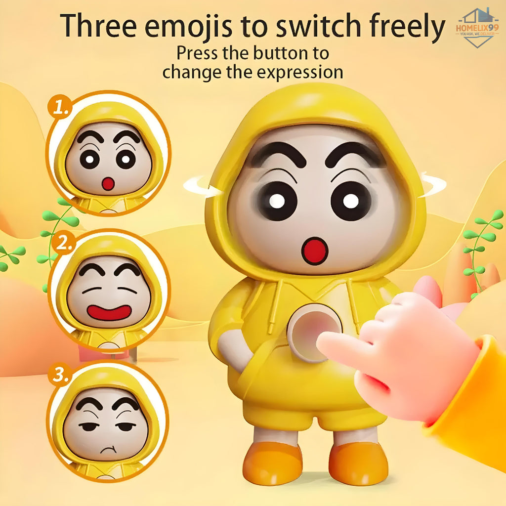 Face Changing Doll Keychain – 3 Fun Expressions Shinchan Accessory 🔑✨