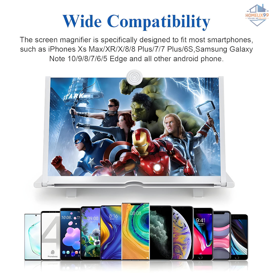 HD Mobile Screen Magnifier – 3D Video Amplifier for All Smartphones 📱📽️