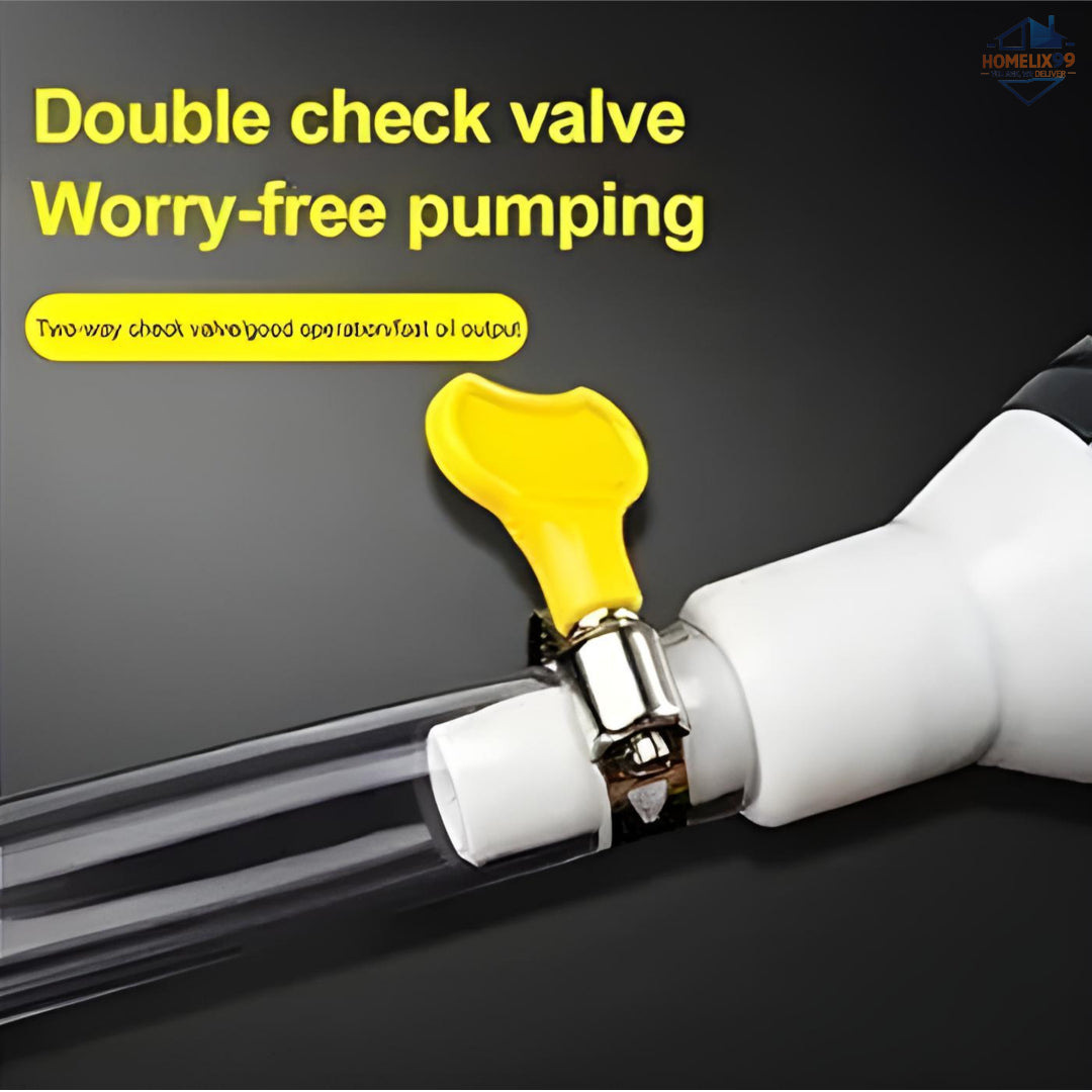 ⛽ High Flow Siphon Hand Pump with 2M Hose – Manual Liquid Transfer Tool 🚗💧