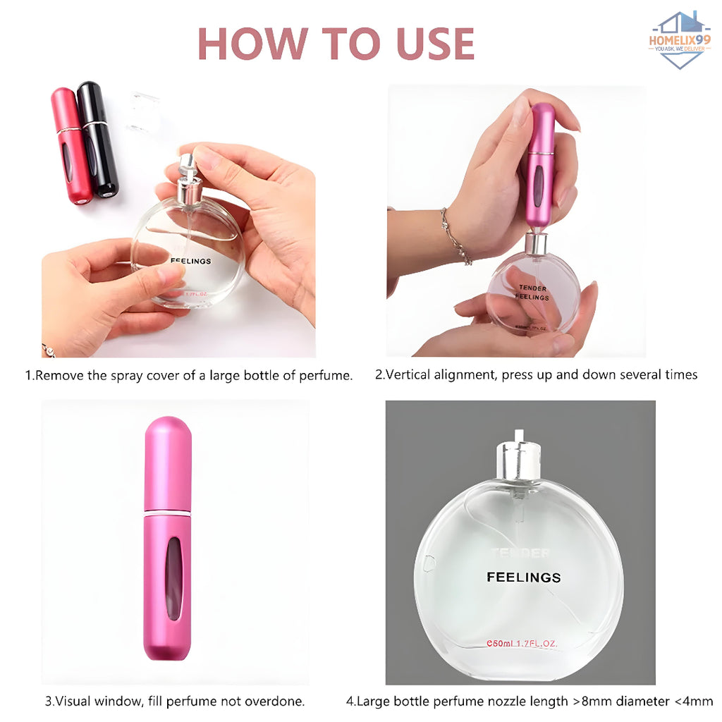 Mini Refillable Perfume Spray – Travel-Friendly Fragrance Atomizer 💖🌸