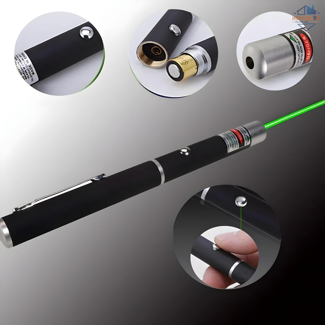 Multipurpose Green Laser Pointer Pen – Powerful Beam & Cool Designs 🔦✨
