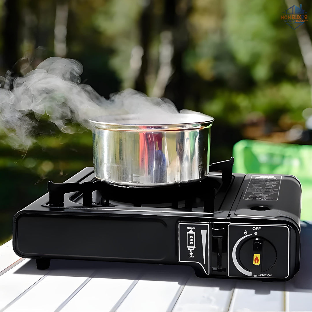🔥 Portable Camping Gas Stove – Lightweight Outdoor Butane Burner for Hiking & Travel 🏕️🍳