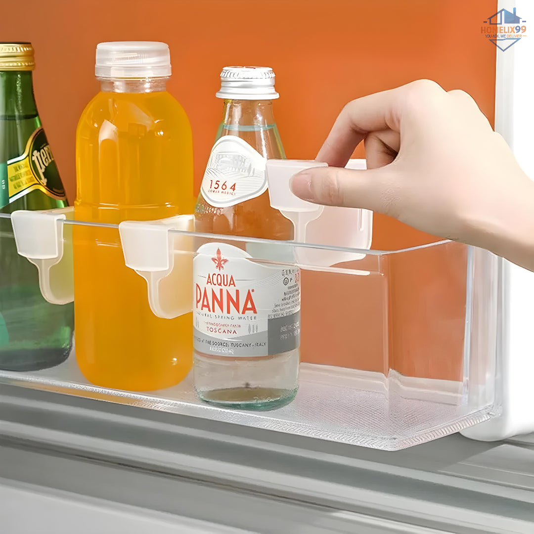 Refrigerator Drawer Shelf Divider Clip (6 pcs) – Fridge & Drawer Organizer 🧊🧺