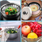 SS Vegetable Steamer Basket – Foldable & Healthy Cooking Essential 🥦🍲