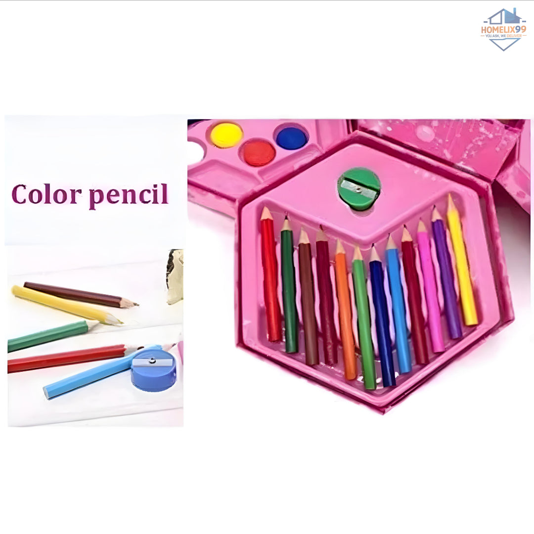 46-in-1 Colors Box Art Set – Creative Fun for Kids 🎨🖍️
