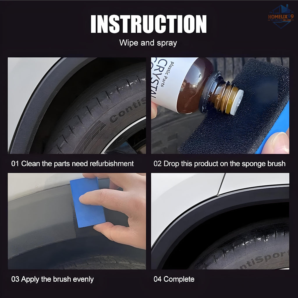 Crystal Coating for Car & Bike – PVC Restorer & Dashboard Polish ✨🚗🏍️