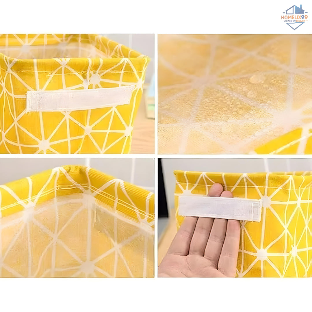🧺 Foldable Small Multipurpose Canvas Storage Box – For Home, Kids & Travel 🧳