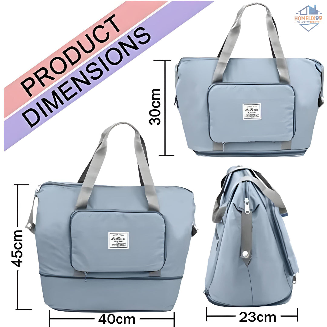 Foldable Travel Bag – Waterproof Oxford Fabric, Spacious & Stylish